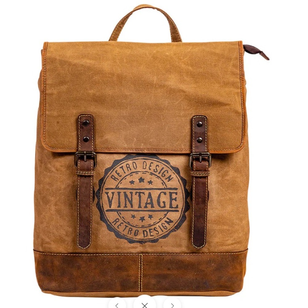 NWT Myra Water Stop Vintage Backpack Bag Upcycled Boho Hippie Western Retro